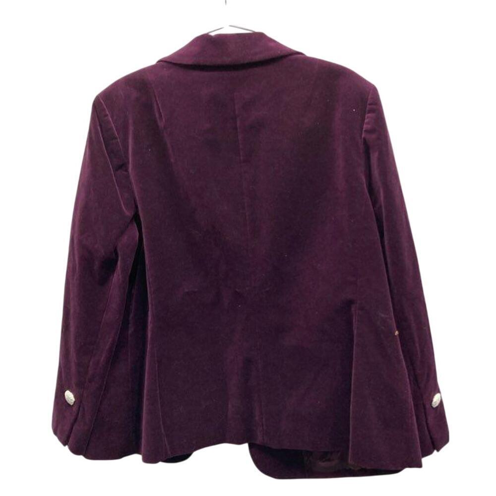 NWT Vintage Dana Buchman Purple Velvet Blazer 16W - Picture 5 of 6